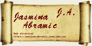 Jasmina Abramić vizit kartica